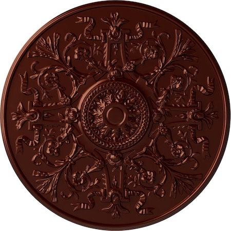 Ekena Millwork Versailles Ceiling Medallion (Fits Canopies up to 3 1/4"), 33"OD x 1 3/4"P, Antique Copper CM33VEACS